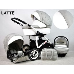 White Lux 3in1 multifunkciós babakocsi Latte