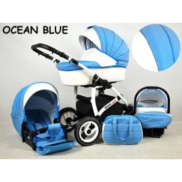 White Lux 3in1 multifunkciós babakocsi Ocean Blue