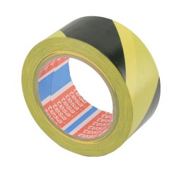 Ragasztószalag TESA 60760 50mm/33m fekete-sárga PVC/NK/150my padlójelölő