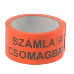 Ragasztószalag feliratos 50mm/33m SZÁMLA A CSOMAGBAN