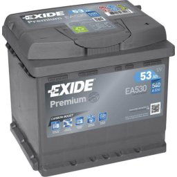 EXIDE Premium EA530 53Ah 540A autó akkumulátor jobb+