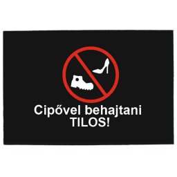 Tréfás Lábtörlő / Cipőt le