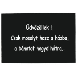 Tréfás Lábtörlő / Üdvözöllek