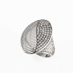 Starlit Lacework ezüst gyűrű 925‰-es, 58-as méret
