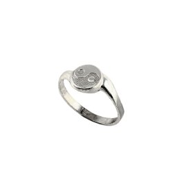 Yin-Yang ezüst gyűrű 925‰-es, 53-as méret