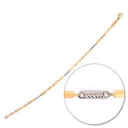Sárga arany karlánc 14 karátos, 21 cm