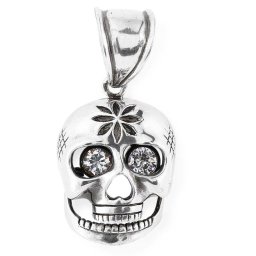 Kalóz koponya ezüst medál 925‰-es