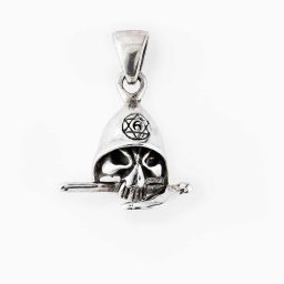 Martalóc koponya ezüst medál 925‰-es