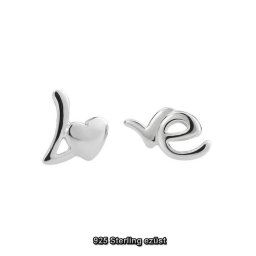 LOVE - EZÜST FÜLBEVALÓ