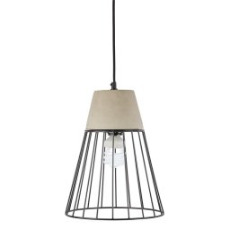 Loocida Sonnenstein Studie 78 beton függőlámpa, ipari dizájn, beton & acél (LEH2-Sonne-Studie-78)