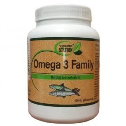 Vitamin Station Omega-3 Family gélkapszula - 200db