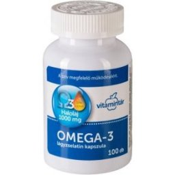 Vitamintár Omega-3 1000mg lágyzselatin kapszula - 100db