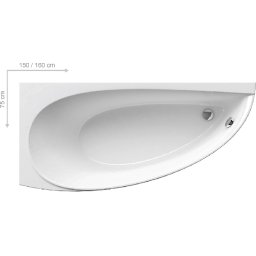 Kád AVOCADO 150 L balos snowwhite