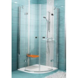 SmartLine SMSKK4-90 Króm+Transparent négyelemes negyedköríves zuhanykabin emelő zsanérokkal