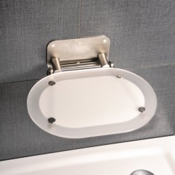 Zuhanykabin ülőke CHROME CLEAR/STAINLESS