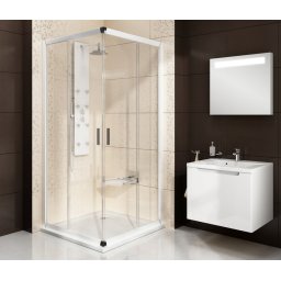 Zuhanykabin BLRV2-90 (fehér+Transparent), komplett