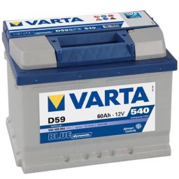 Varta Blue Dinamic 12V 60Ah 540A 560409 autó akkumulátor jobb+