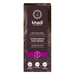 Khadi sötétbarna növényi hajfesték por 100 g