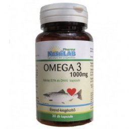 Nutrilab Omega 3 - 1000 halolaj kapszula - 30db