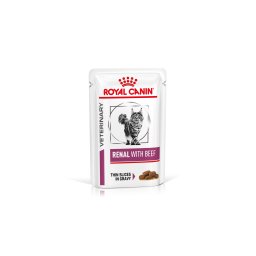 Royal Canin Renal with Beef Wet Pouch - nedves gyógytáp vesebeteg felnőtt macskák részére marhával 85 g