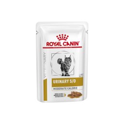 Royal Canin Urinary S/O Moderate Calorie Pouch - nedves gyógytáp felnőtt macskák részére hugyúti problémák esetén mérsékelt kalóriatartalommal 85 g