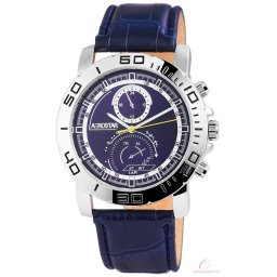 Aerostar műbőrszíjas férfi karóra - kék