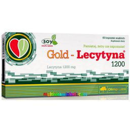 Gold Lecytyna 60 db kapszula, 1200 mg-os folyékony Szója-lecitin. Máj, idegsejtek, emlékezőképesség - Olimp labs