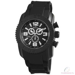 TimeTech Fekete Nagyméretű Szilikon Férfi Óra Fekete