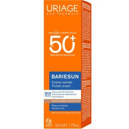 Uriage BARIÉSUN Színezett arckrém SPF 50+ sötét árnyalat 50ml