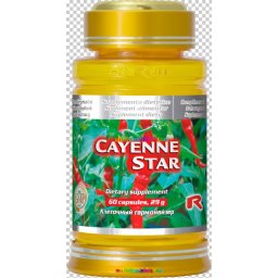 Cayenne Star 60 db kapszula, paprika kivonat - testsúlycsökkentésre - StarLife