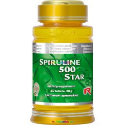 Spiruline 500 Star 60 db tabletta, Spirulina alga - StarLife