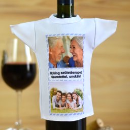 Borosüveg póló 2 fényképpel