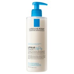 La Roche-Posay Lipikar Syndet AP+ lipidpótló krém-tusfürdő irritáció és viszketés ellen 400 ml