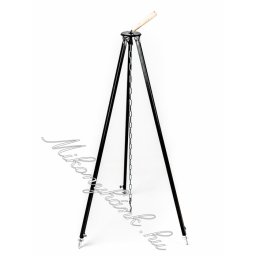 Fekete színterezett állítható bográcsállvány 100-180cm
