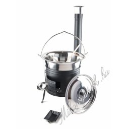42cm Bográcsház+20 literes rozsdamentes(0.6mm)bogrács(10részes)