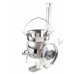 42cm Rozsdamentes bográcsház+20 literes rozsdamentes(0.6mm)bogrács(10részes)