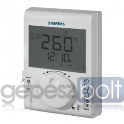 Siemens RDJ100 Szobatermosztát 24-órás időprogrammal, LCD-kijelzővel, elemes kivitel