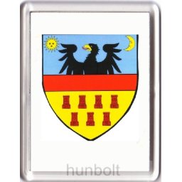 Erdély címer hűtőmágnes (műanyag keretes)