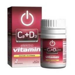 Vita Crystal E-lit Vitamin - Kalcium + D3-vitamin kapszula - 60db