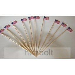 Amerikai Egyesült Államok (USA) saslikpálcás hamburger és szendvicszászló 10 db