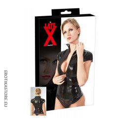 Latex - Cipzáros, Rövidujú Női Felső, Fekete