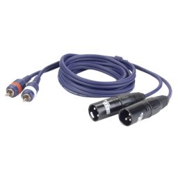 DAP Audio 2 x RCA-2 x XLR 3 m