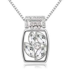 Fehér kristályos elegáns nyaklánc