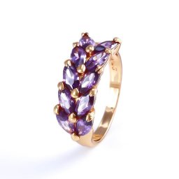 Virágszirom, 18k gold filled gyűrű