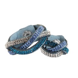 Kristályos, műbőrből készült sáldísz szett