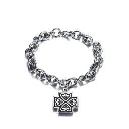 Egyedi charmos nemesacél karlánc