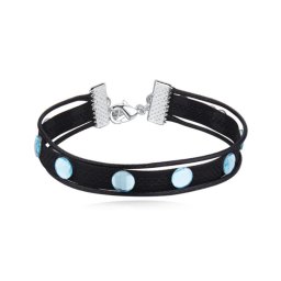 GÓTIKUS KARKÖTŐ - APRÓ SWAROVSKI KRISTÁLYOKKAL - aquamarine