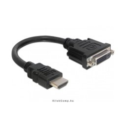 Adapter HDMI male DVI 24+1 female 20 cm Delock PN: DELOCK-65327