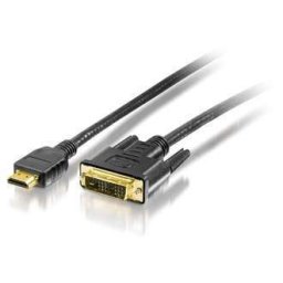 HDMI DVI kábel, aranyozott, 2m Delock PN: EQUIP-119322