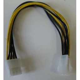 Kábel 4PIN -> 8PIN tápátalakító CPU-hoz (VGA-hoz nem jó) PN: KKTP0408AL
